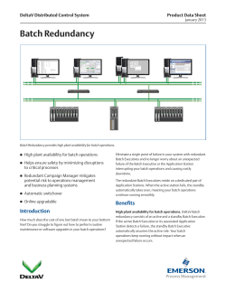 Batch Redundancy