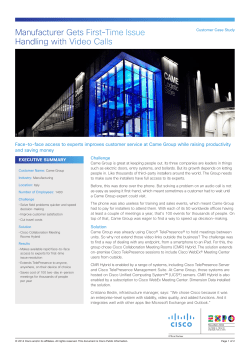 Came Group Customer Case Study