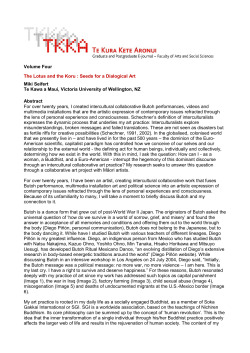 The Lotus and the Koru: Seeds for a Dialogical Art