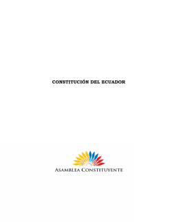 Texto actualizado de la Constituci n Ecuatoriana de 2008