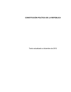 Texto actualizado de la Constituci n Pol tica de Chile (castellano).