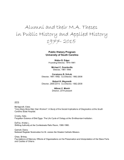 Four Decades of Alumni and their Theses (PDF)