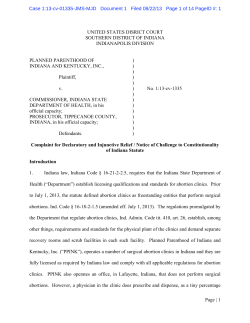 Indiana PPFA Complaint
