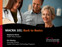 MACRA 101 Webinar Slides (April 2016)