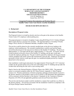 Smullin Visitor Center Gate Electric Arm Bar Installation