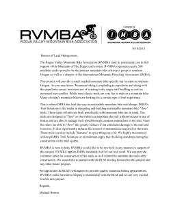 Rogue Valley Mountain Bike Association