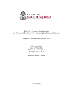 Body-Worn Camera Final Report.