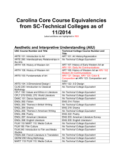 Carolina Core Equivalencies