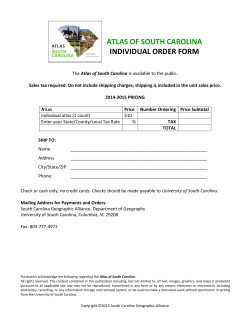 Order Form: Individual Orders