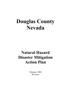 Douglas County Natural Hazard Disaster Mitigation Action Plan