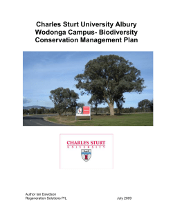 Albury-Wodonga Campus Biodiversity Plan