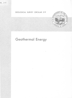 White, D.E., 1965, Geothermal Energy: U.S. Geological Survey Circular 519, 17 p. 