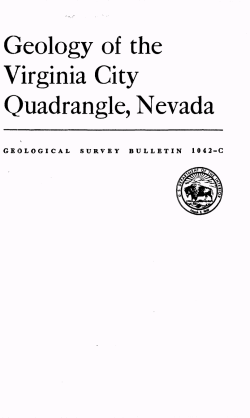 Thompson, G.A., 1956, Geology of the Virginia City Quadrangle, Nevada: U.S. Geological Survey Bulletin 1042-C.