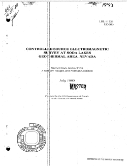 Stark, M., Wilt, M., Haught, J.R., and Goldstein, N., 1980, Controlled-Source Electromagnetic Survey at Soda Lakes Geothermal Area, Nevada: California University, Berkeley; Lawrence Berkeley Lab, LBL-1 122 1, UC-66b, 98 p.