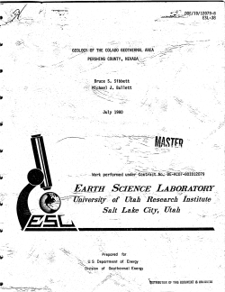 Sibbett, B.S., and Bullett, M.J., 1980, Geology of the Colado Geothermal Area Pershing County, Nevada: DOE Report DOE/ID/12079-8 ESL-38, p. 1-24.&nbsp;