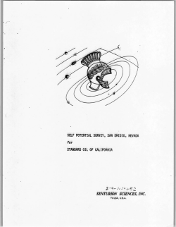 Senturion Sciences, Inc., 1974, Self Potential Survey, San Emidio, Nevada: Standard Oil of California, NV/SE/CRC-3.