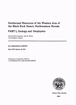 Schaefer, D.H., Welch, A.H., and Maurer, D.K., 1983, Geothermal Resources of the Western Arm of the Black Rock Desert, Northwestern Nevada, Part I, Geology and Geophysics: OFR 81 918, 41 p.