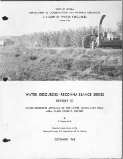 Rush, F.E., 1968c, Water Resources Appraisal of the Lower Moapa Lake Mead Area, Clark Co., Nevada: Nevada Department Conservation and National Resources, Water Resources Reconnaissance Series Report 50.