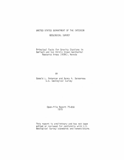 Peterson, D.L., and Dansereau, D.A., 1975, Principal Facts for Gravity Stations in Gerlach and San Emidio Known Geothermal Resource Areas, Nevada: U.S. Geological Survey Open-File Report 75-668.