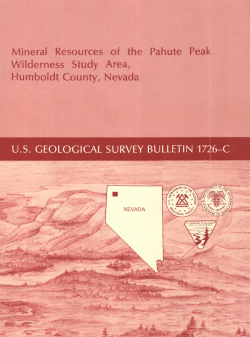 Noble, D.C., Plouff, D., Berquist, J.R., Barton, H.N., and Olson, J.E., 1987, Mineral Resources of the Pahute Peak Wilderness Study Area, Humboldt County, Nevada: U.S. Geological Survey Bulletin 1726 C, p. C1-C12.