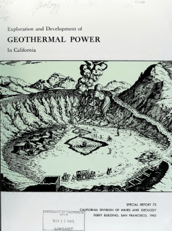 McNitt, J.R., 1963, Exploration and development of geothermal power in California: California Division of Mines and Geology Special Report 75, 45 p.