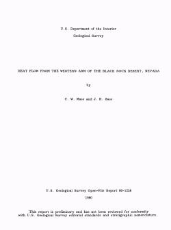 Mase, C.W., and Sass, J.H., 1980, Heat Flow from the Western Arm of the Black Rock Desert, Washoe County, Nevada: U.S. Geological Survey Open-File Report 80-1238, 39 p.&nbsp;