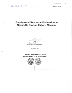 Katzenstein, A.M., and Bjornstad, S.C., 1987, Geothermal Resource Evaluation At Naval Air Station, Fallon, Nevada: Reportby Naval Weapons Center, NWC TP 6808, 53 p.&nbsp;
