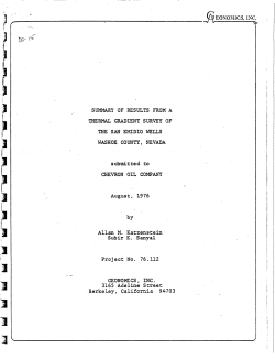 Katzenstein, A.M. and Sanyal S. K., 1976, Summary of Results from a Thermal Gradient Survey of the San Emidio Wells, Washoe County, Nevada for Chevron Oil Co., Wells SE-A and SE-B Project no. 76.112: NV/SE/CRC-8b, 