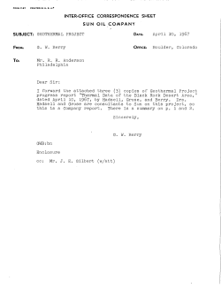 Hadsell, F., Grose, L.T. and Berry, G. W., 1967, Thermal Data of the Black Rock Desert Area Humboldt and Washoe Counties, Nevada: 22 p.
