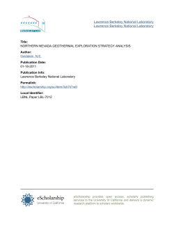 Goldstein, N.E., 1977, Northern Nevada Geothermal Exploration Strategy Analysis: California University, Lawrence Berkeley Laboratory Report LBL 7012, 55 p.&nbsp;