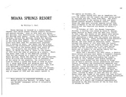 Earl, P. I., 1980, Moana Springs Resort: Washoe Rambler, v. 4, no. 4, p. 102-105.