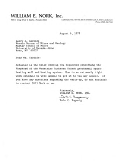 Bugenig, D.C., 1979,  The Shepherd of the Mountains Lutheran Church Space-Heating Well: William E. Nork Inc., p. 5.