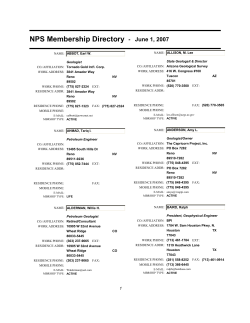 Membership Directory 1-Jun-07