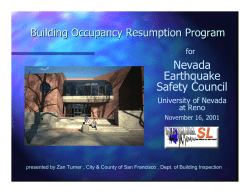 Building Occupancy Resumption Program