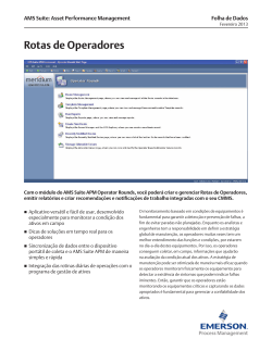 Operator Rounds Module