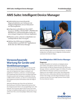 AMS Suite Intelligent Device Manager