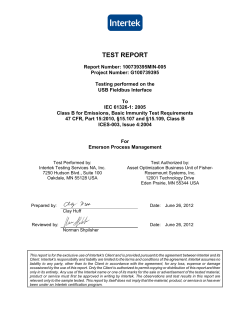 EMC Test Report