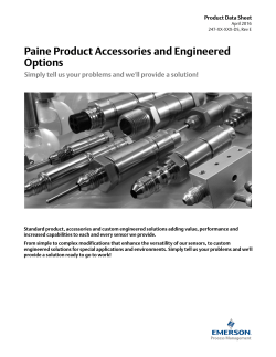 Paine Product Accessories and Engineered Options