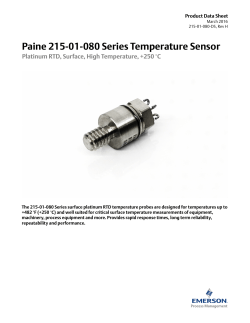 215-01-080 Series Temperature Sensor