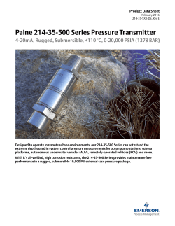 214-35-500 Series Pressure Transmitter