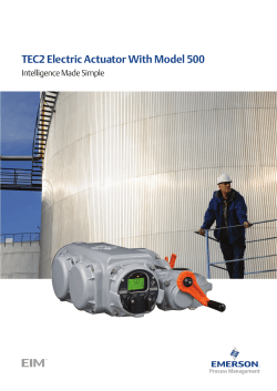 EIM TEC2 Electric Actuator with Model 500 - A4