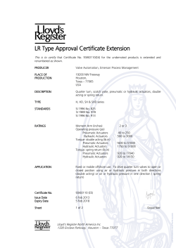 H, HD, SH SHD Series Lloyd Type Approval