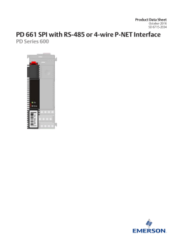 Product Data Sheet: PD661 SPI, RS485 or 4-Wire P-NET