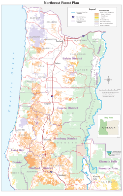 Northwest Forest Plan Map