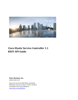 Cisco Elastic Services Controller 1 1 REST API Guide