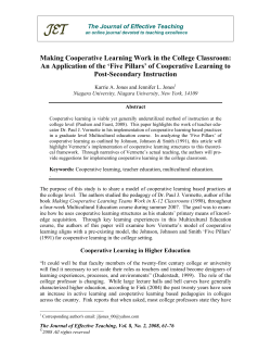 Making Cooperative Learning Work