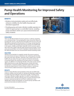 Pump Health Monitoring