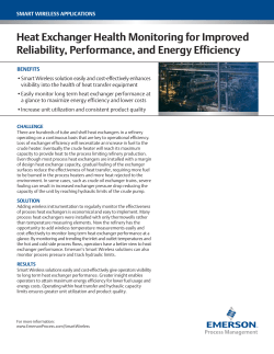 Heat Exchanger Health Monitoring