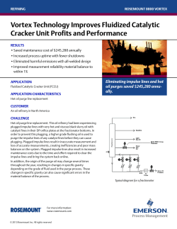 Proven Result: Vortex Technology Improves Fluidized Catalytic Cracker Unit Profits and Performance