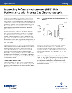 Improving Refinery Gas Processing Unit Performance With Process Gas Chromatographs